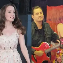 Sanah w pięknej sukni, obok gitarzysty z czerwonym instrumentem. Czy to zapowiedź ślubu?