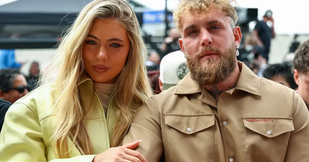 Jutta Leerdam i jej partner Jake Paul na evencie.